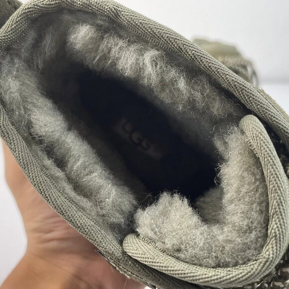 [US 7] UGG NEUMEL GORE-TEX Waterproof Sheepskin Suede Ankle Boots Olive main image 10